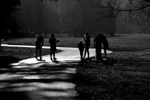 grupo personas parque marta